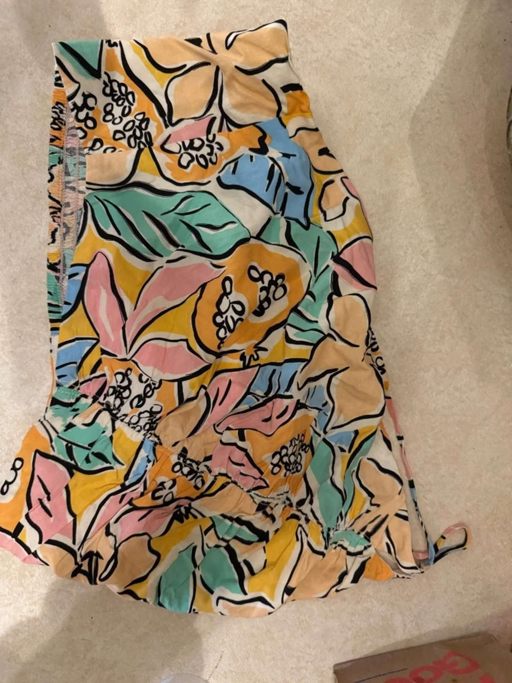 ASTR The label Covina in tropical papaya One-shoulder crop pastel yellow size M - Picture 4 of 14